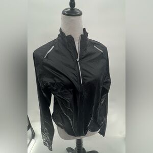 Santic Cycling Jacket – Size S | Lightweight, Full Zipper, Reflective Detailing